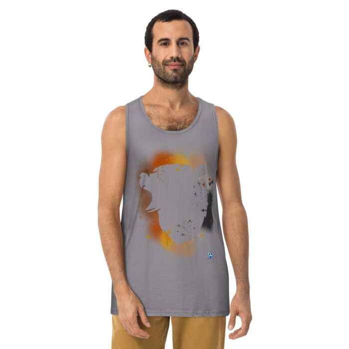 Men’s premium tank top - Bear Paint - Image 17
