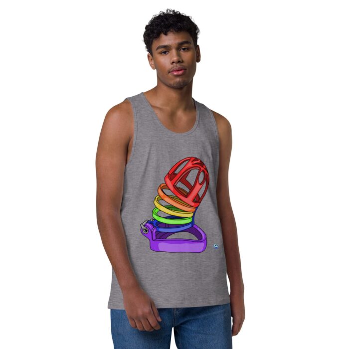 Men’s premium tank top - Chastity Cage - Image 18