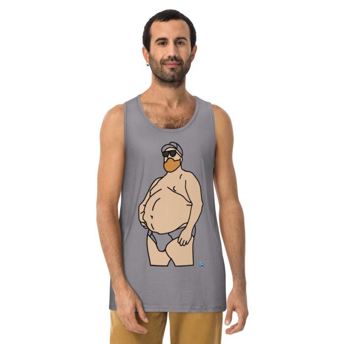 Men’s premium tank top - Chub in Hat - Image 17