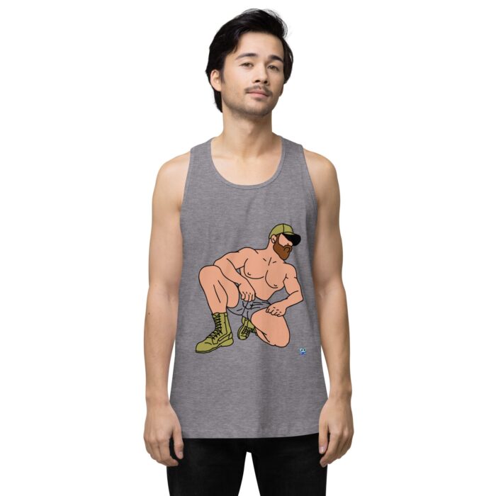 Men’s premium tank top - Combat Boots - Image 17