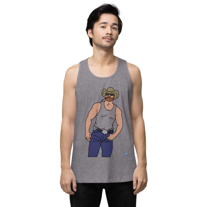 Men’s premium tank top - Cowboy Blues - Image 17