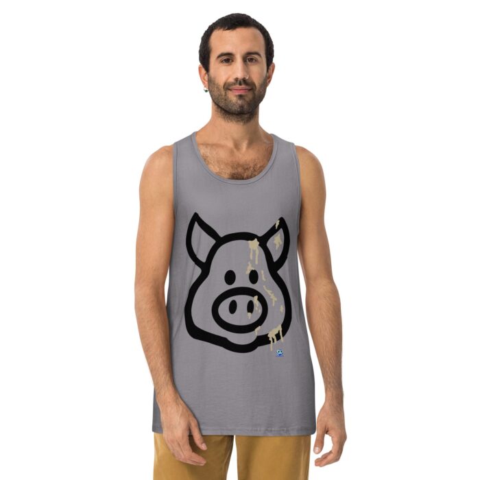 Men’s premium tank top - Cum Pig - Image 9