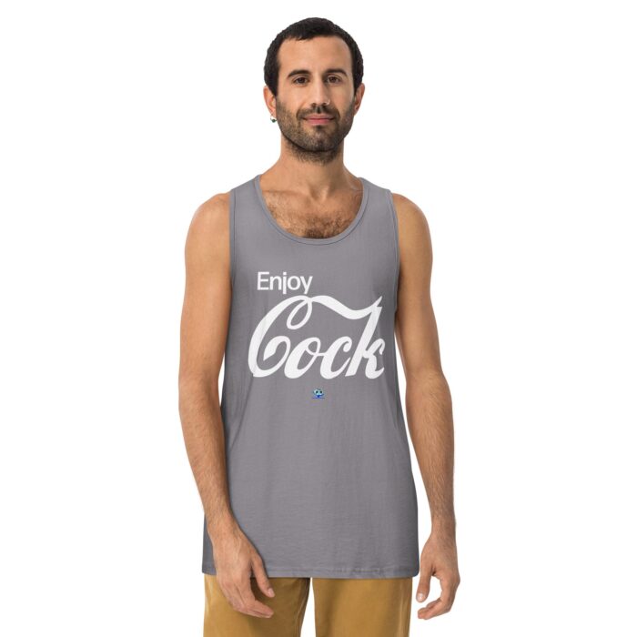 Men’s premium tank top - Enjoy Cock - Image 17