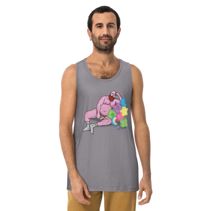Men’s premium tank top - Get Lucky - Image 13