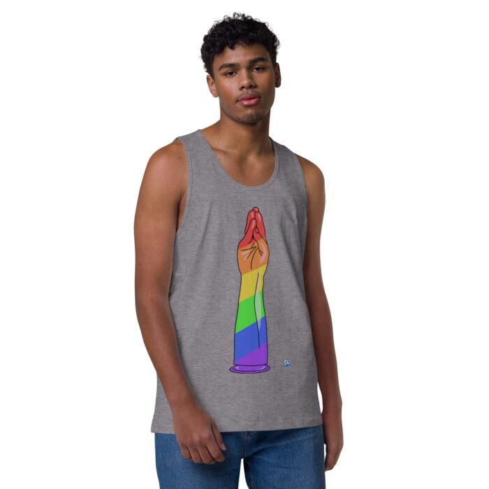 Men’s premium tank top - Handy Stripes - Image 34