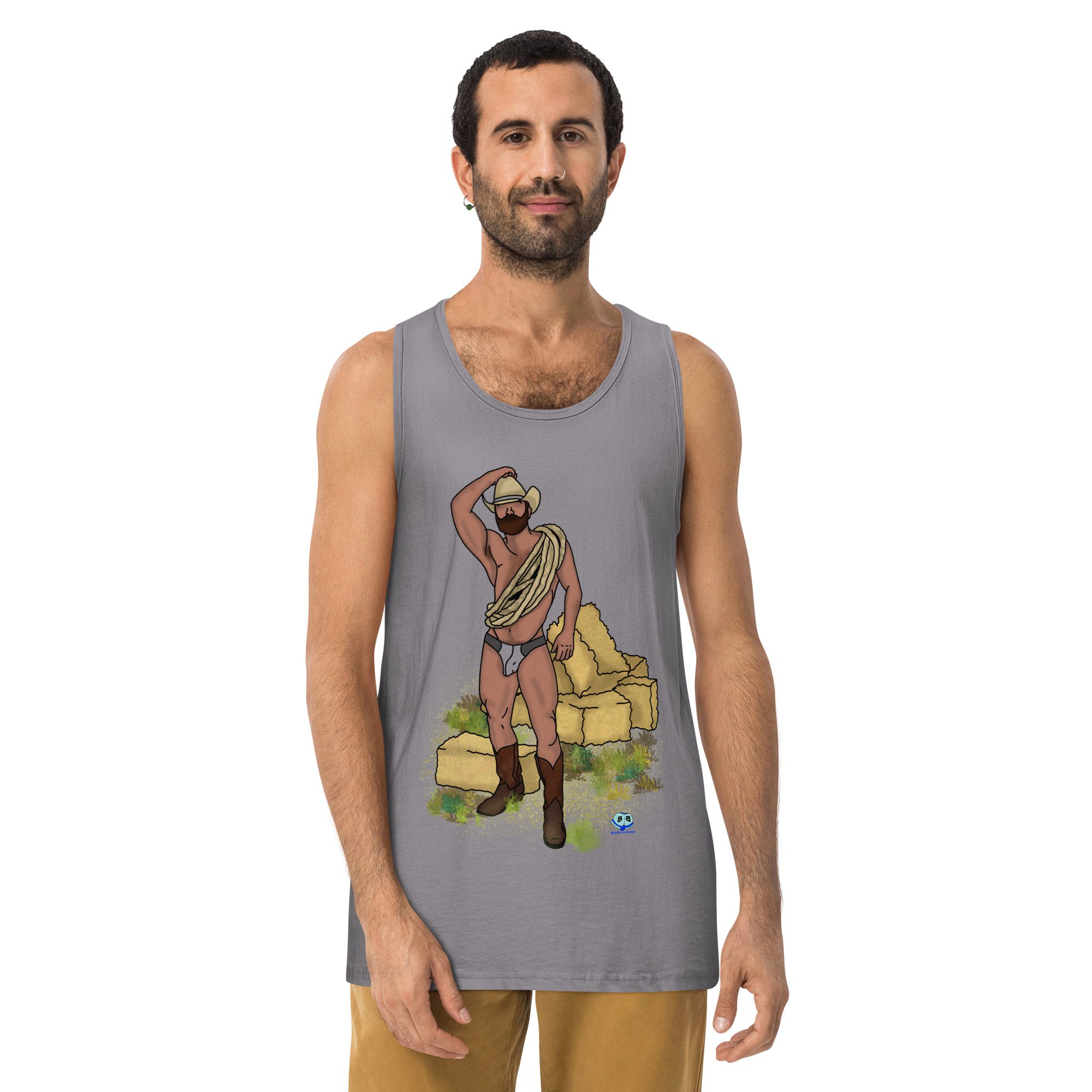 Men’s premium tank top - Hay Dude! - Image 9