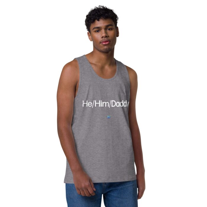 Men’s premium tank top - He/Him/Daddy - Image 17