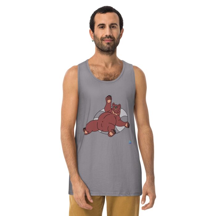 Men’s premium tank top - Inner Tube Bear - Image 10