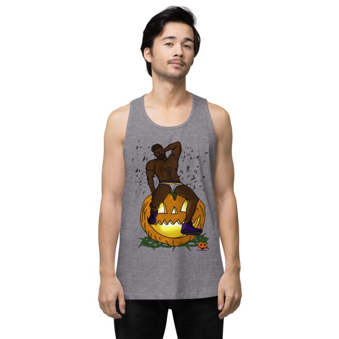 Men’s premium tank top - Jack O Lantern - Image 17