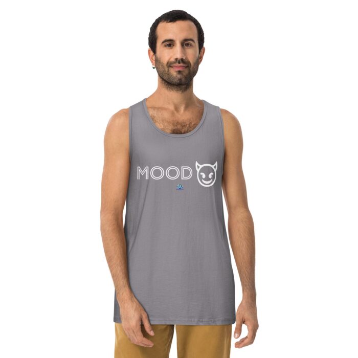 Men’s premium tank top - Mood Devil Emoji - Image 17