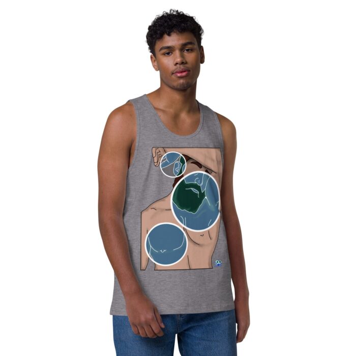 Men’s premium tank top - Negative Feelings - Image 25