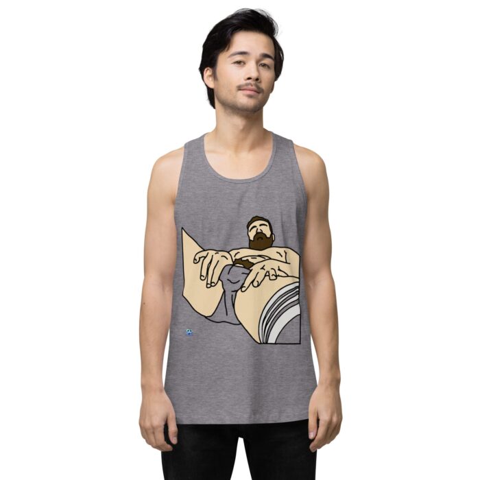 Men’s premium tank top - Peekaboo Bush - Image 41