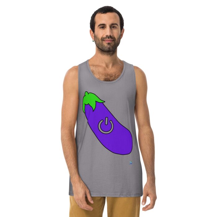 Men’s premium tank top - Power Top / Eggplant - Image 18