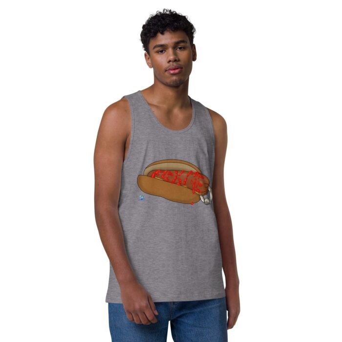 Men’s premium tank top - Real Bad Hotdog - Image 17
