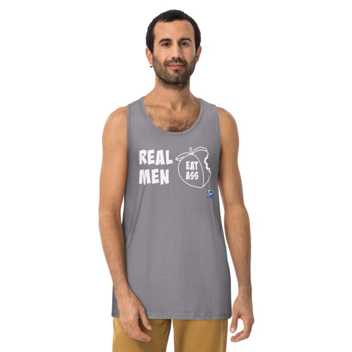 Men’s premium tank top - Real Men Eat Ass - Image 17