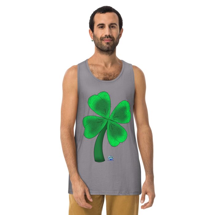 Men’s premium tank top - Shamrocky Mountain Oysters - Image 10