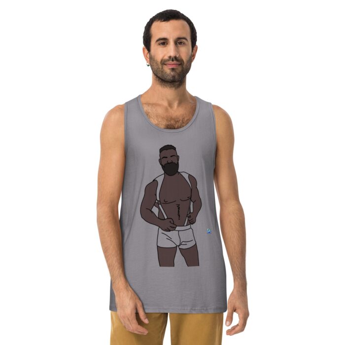 Men’s premium tank top - Shoulder Harness - Image 17