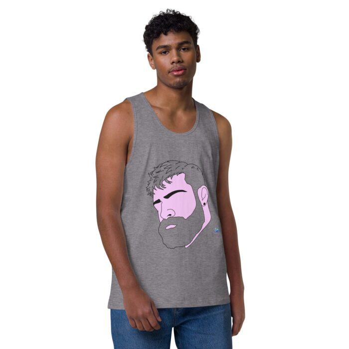 Men’s premium tank top - Smolder - Image 34