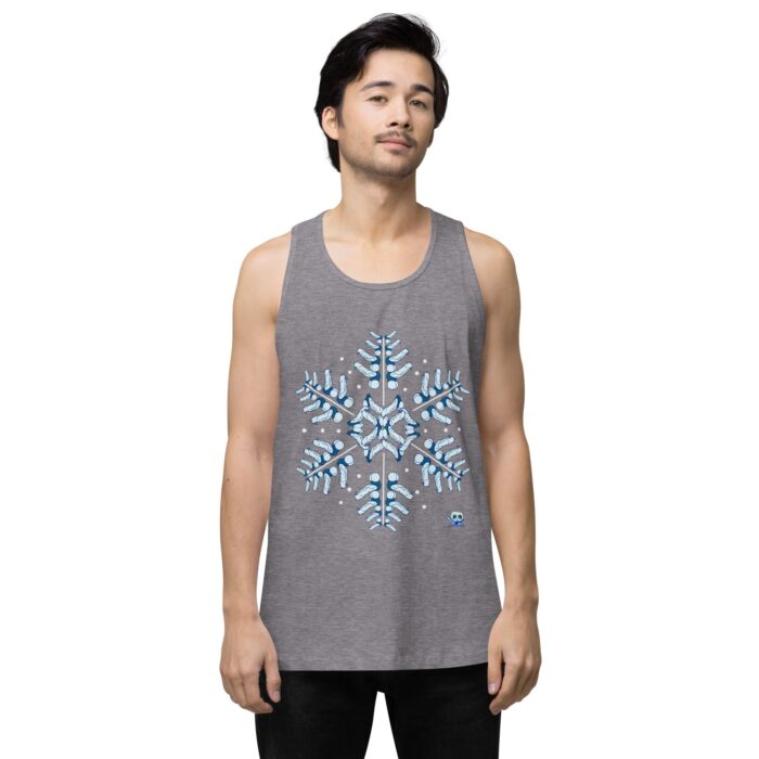 Men’s premium tank top - Snowflake - Image 17