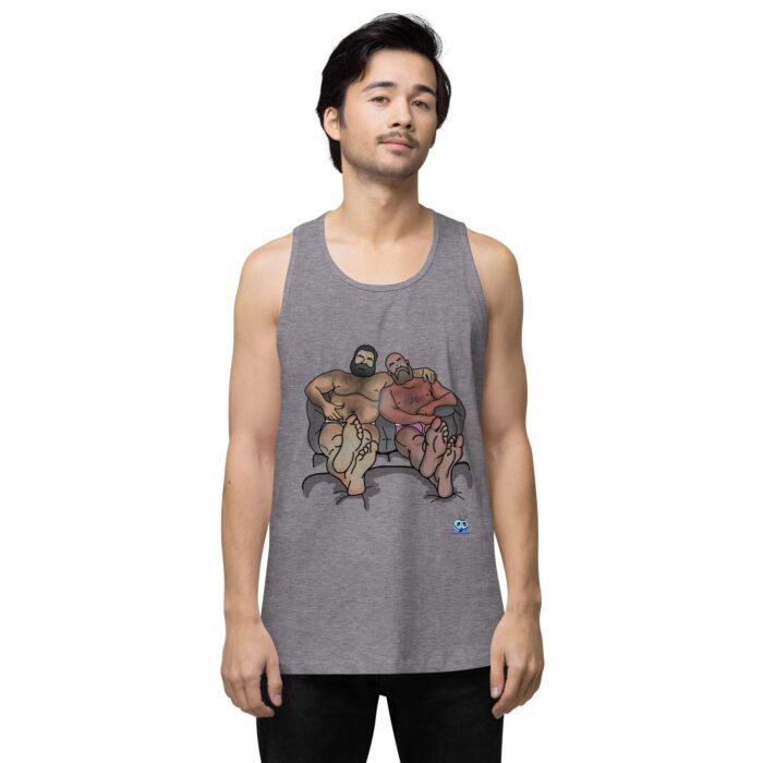Men’s premium tank top - Staying In - Image 41