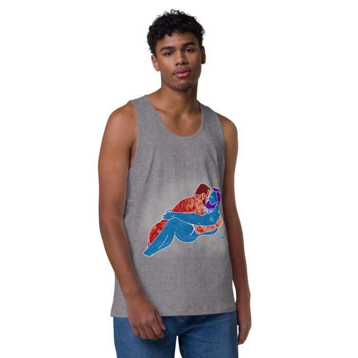 Men’s premium tank top - Steam - Image 33