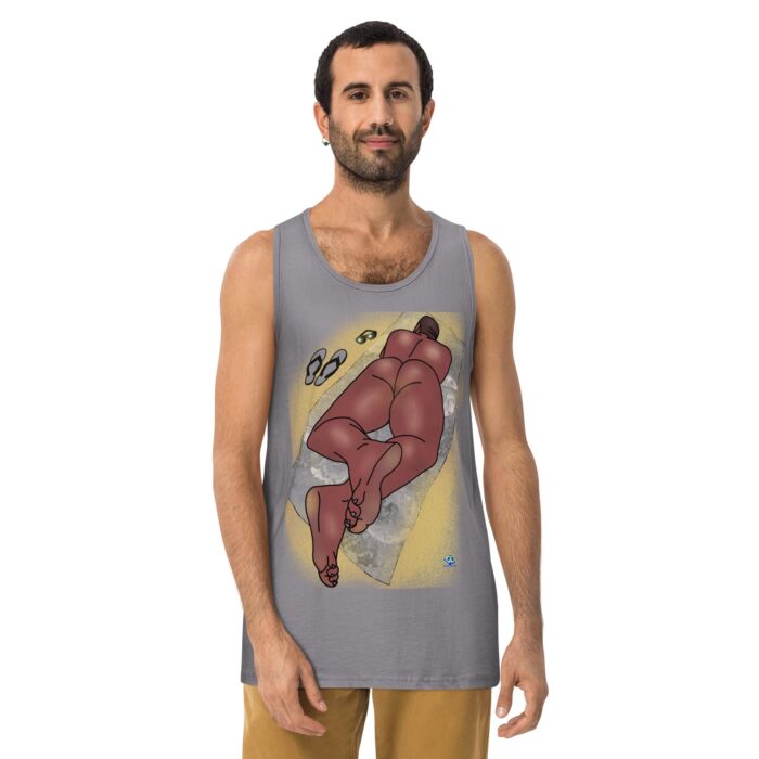 Men’s premium tank top - Suns Out Buns Out - Image 9