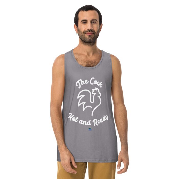 Men’s premium tank top - The Cock Hot and Ready - Image 18