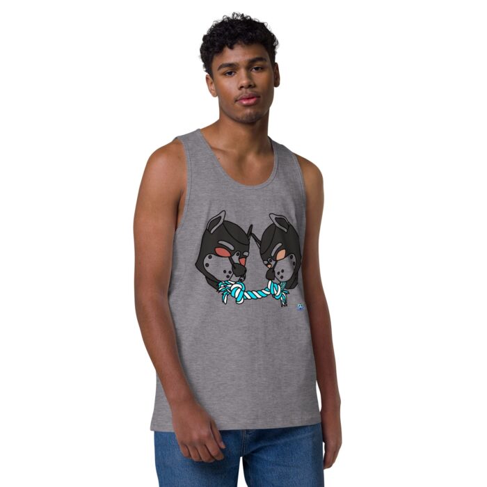 Men’s premium tank top - Tug of War - Image 34