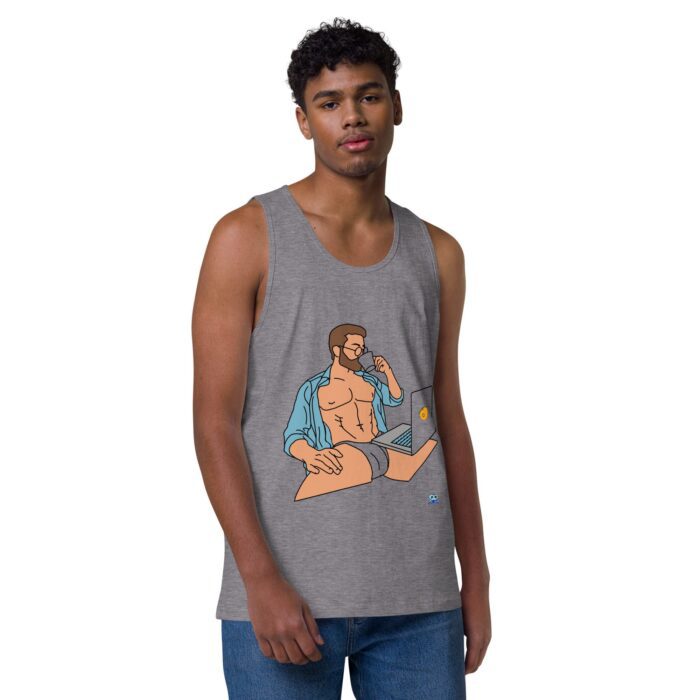 Men’s premium tank top - Work from Home