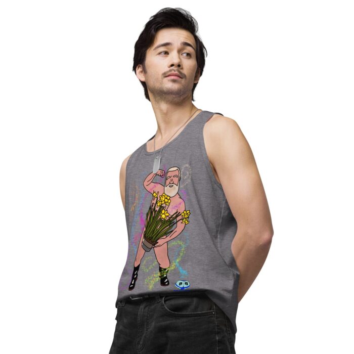 Men’s premium tank top - Flower Power - Image 44