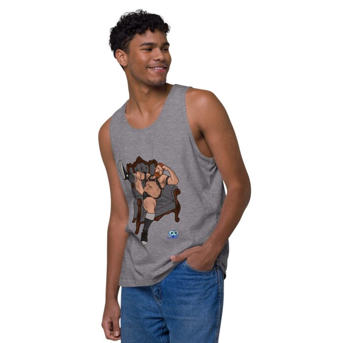 Men’s premium tank top - Leather Chair - Image 35