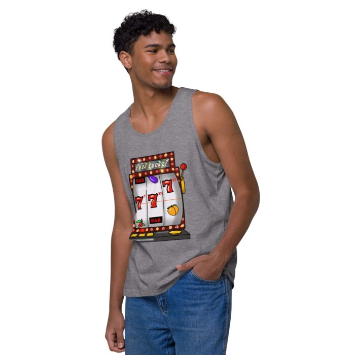 Men’s premium tank top - Lucky Seven Inches - Image 36