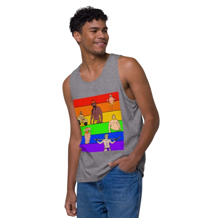 Men’s premium tank top - Pride Rows - Image 35