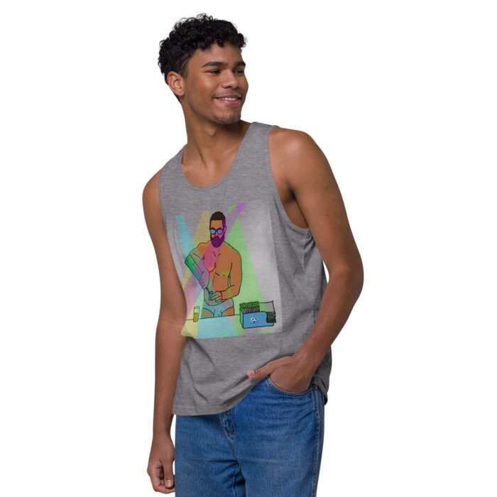 Men’s premium tank top - The Bartender - Image 36