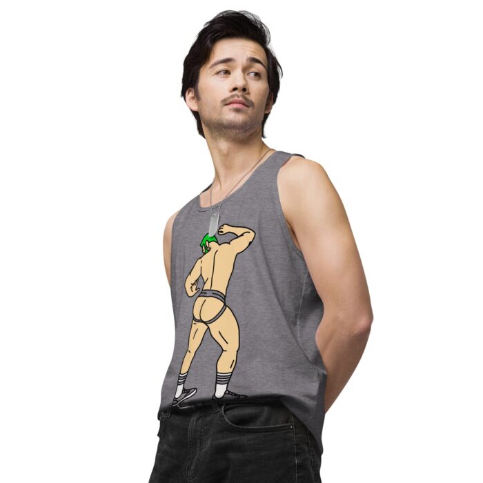 Men’s premium tank top - Up Against The Wall - Image 44