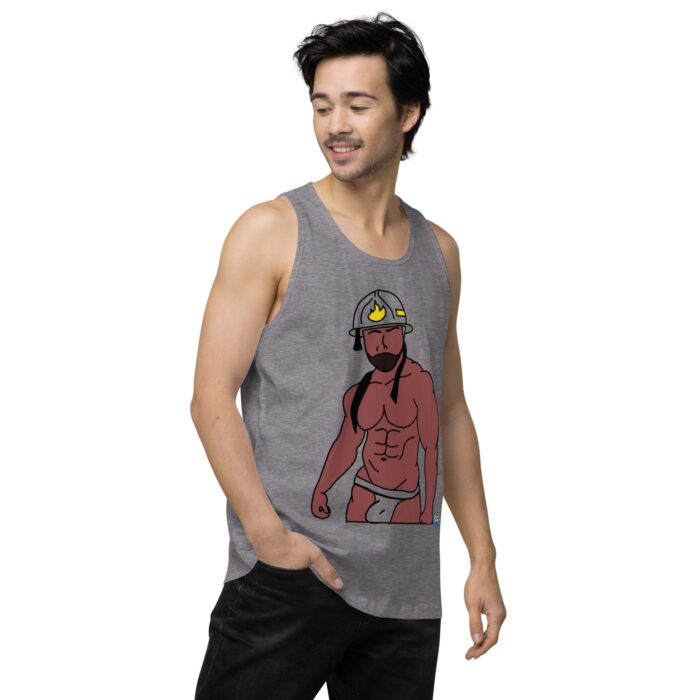 Men’s premium tank top - Fireman - Image 43