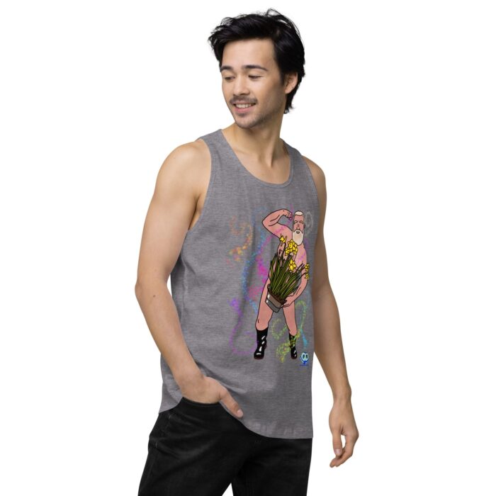 Men’s premium tank top - Flower Power - Image 43