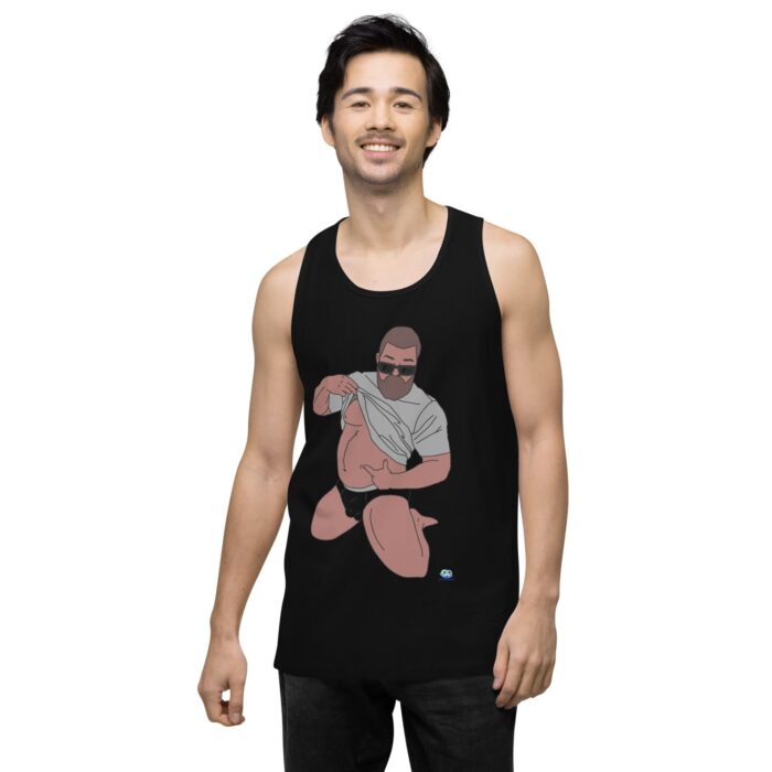 Men’s premium tank top - Belly Pride - Image 3