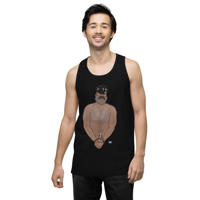 Men’s premium tank top - Hairy Daddy - Image 3
