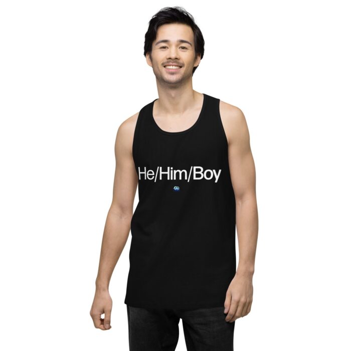 Men’s premium tank top - He/Him/Boy - Image 3