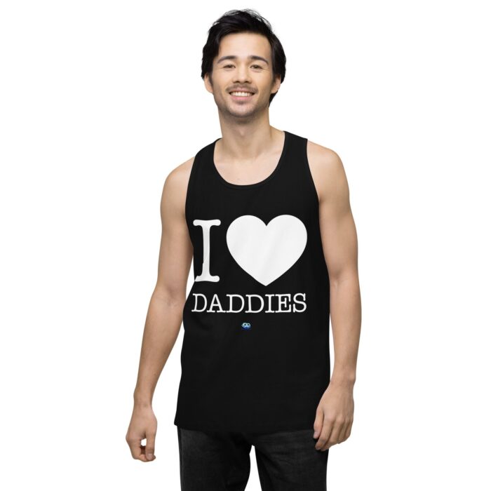 Men’s premium tank top - I Heart Daddies - Image 3