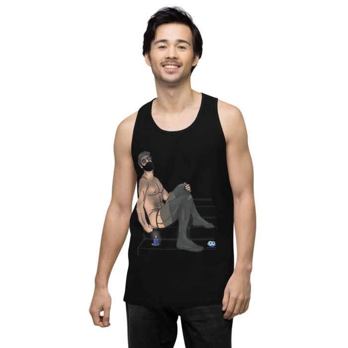 Men’s premium tank top - Leather and Lace - Image 3