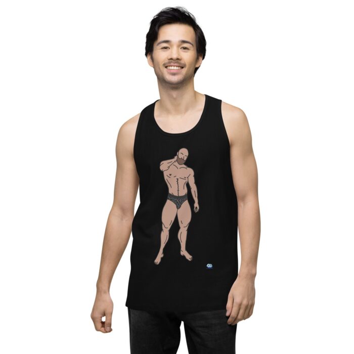 Men’s premium tank top - Leopard Bikini - Image 3