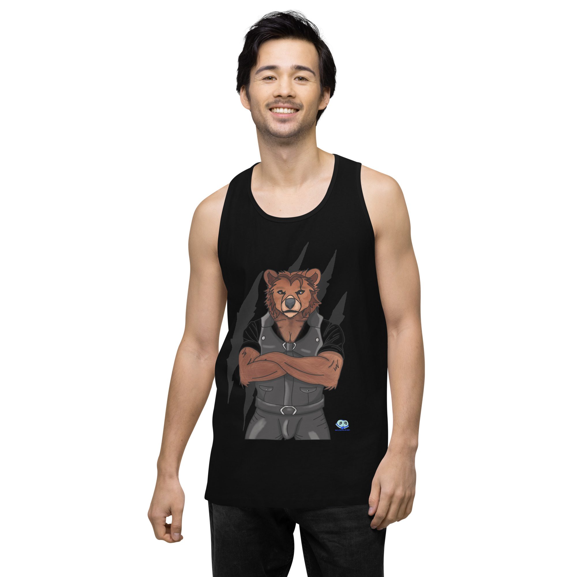Men’s premium tank top - Mr. Bear - Image 3