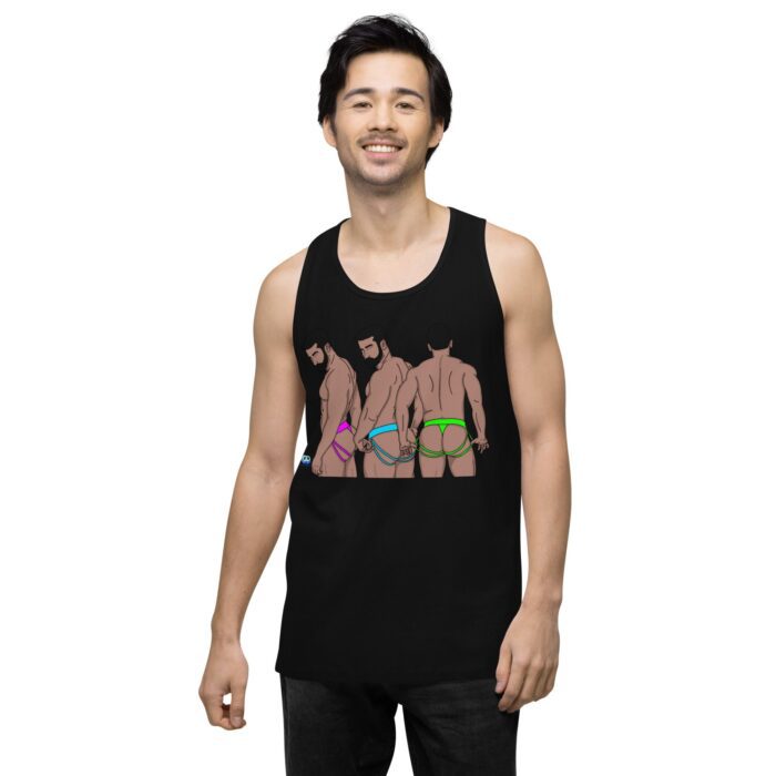 Men’s premium tank top - Neon Jocks - Image 3