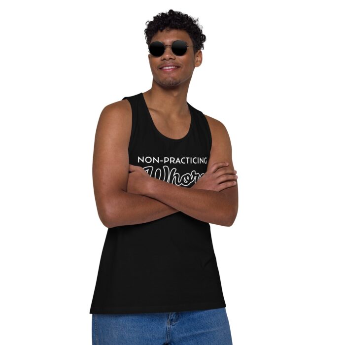 Men’s premium tank top - Non-Practicing Whore - Image 2