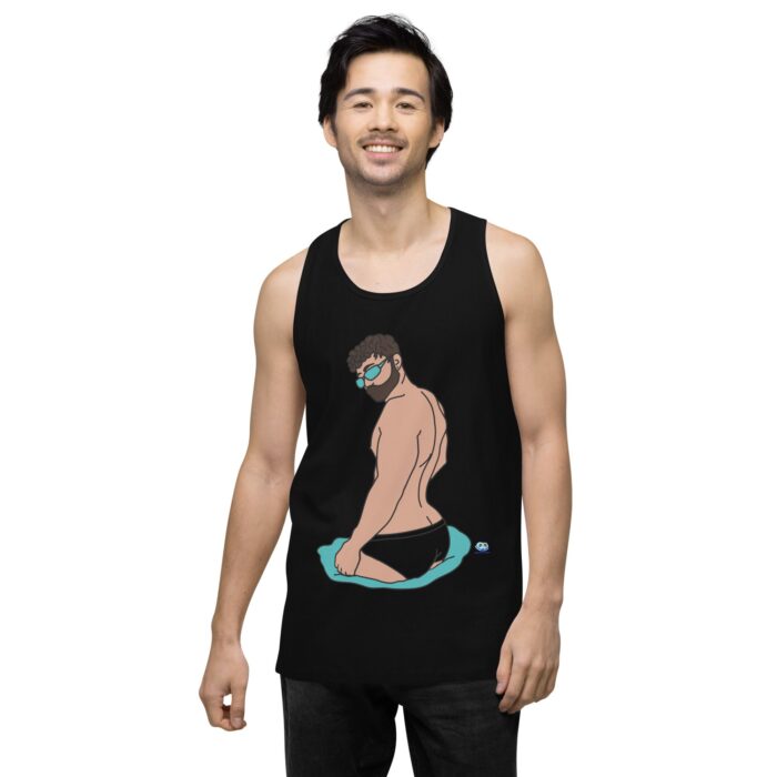 Men’s premium tank top - Pool Boy - Image 3