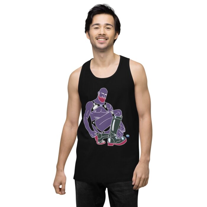 Men’s premium tank top - Rubber Daddy - Image 3