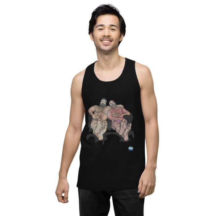 Men’s premium tank top - Staying In - Image 3