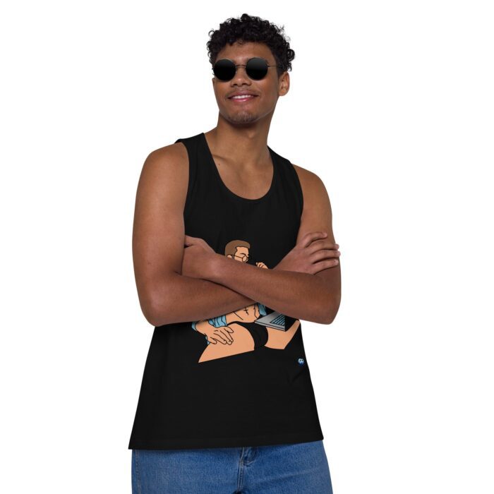 Men’s premium tank top - Work from Home - Image 3